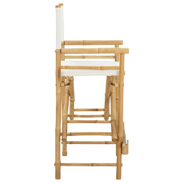 Kokoontaitettava ohjaajan tuoli 2 pcs Luonnollinen Bambusta