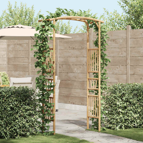 Puutarha-arkki Luonnollinen 110 x 40 x 205 cm Bambu