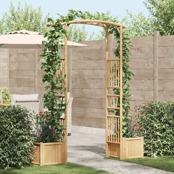 Puutarha-arkki Luonnollinen 177 x 40 x 205 cm Bambu