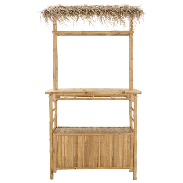 Ulkoilman baari pöytä Luonnollinen 110 x 50 x 209 cm Bambusta