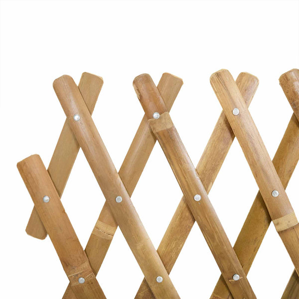 Laajennettava ristikkokaihtin 2 kpl 100 x 105 cm Bambu