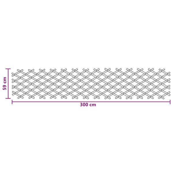 Laajennettava ristikkokaihtin 2 kpl 100 x 105 cm Bambu