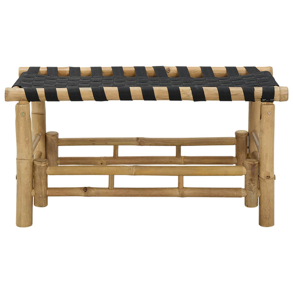 Puutarhapenkki 80 x 38 x 40 cm Bambusta Luonnollinen Suorakaide