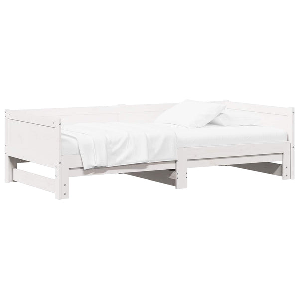 Vedettävä päiväsänky Valkoinen 6FT Super King Size
