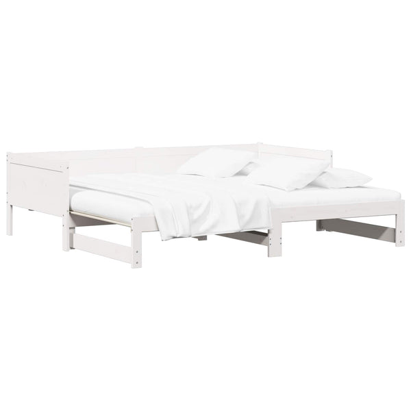 Vedettävä päiväsänky Valkoinen 6FT Super King Size