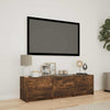 TV-kaappi LED-valolla 140 x 34 x 40 cm Savustettu Tammi