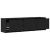 TV-kaappi LED-valolla 140 x 34 x 40 cm Musta Käsitelty puu