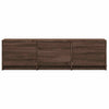 TV-kaappi LED-valolla 140 x 34 x 40 cm Ruskea tammi