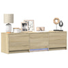 TV-kaappi LED-valolla 140 x 34 x 40 cm Sonoman tammi