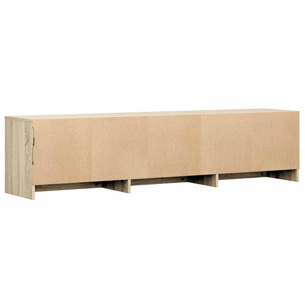 TV-kaappi LED-valolla 165 x 34 x 40 cm Sonoman tammi