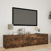 TV-kaappi LED-valolla 165 x 34 x 40 cm Savustettu Tammi