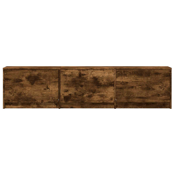 TV-kaappi LED-valolla 165 x 34 x 40 cm Savustettu Tammi