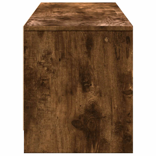 TV-kaappi LED-valolla 165 x 34 x 40 cm Savustettu Tammi