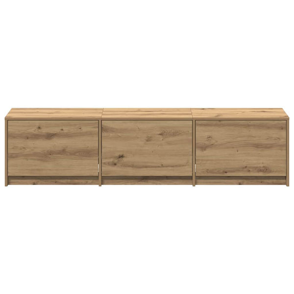 TV-kaappi LED-valoilla Taidekoivu 162 x 34 x 40 cm Tekninen puu