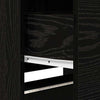 TV-kaappi LED-valoilla Musta tammi. 162 x 34 x 40 cm