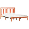 Sängyn runko 2 pcs Vaha ruskea 140 x 190 cm Massiivinen mänty