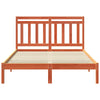 Sängyn runko 2 pcs Vaha ruskea 140 x 190 cm Massiivinen mänty
