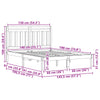 Sängyn runko 2 pcs Vaha ruskea 140 x 190 cm Massiivinen mänty