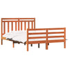 Sängyn runko päätyllä 2 pcs Vaha ruskea 5FT King Size