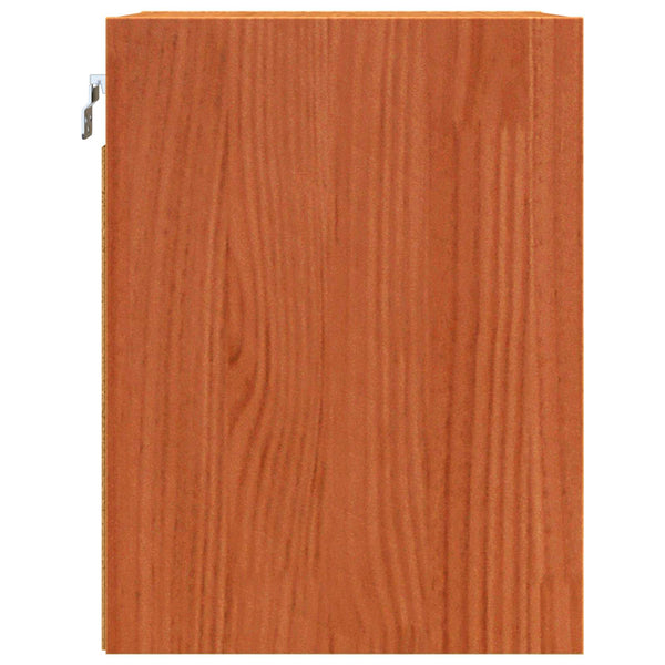 Seinäkaappi 2 kpl Vaha ruskea 30 x 30 x 40 cm Massiivinen mänty