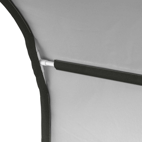 Sängyn tunneli 2 kpl valkoinen Polyesteri