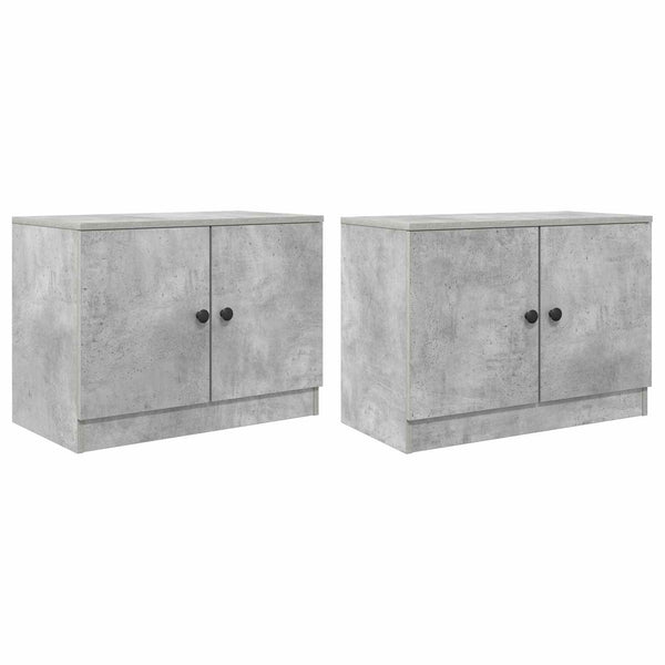 Varastokaappi parvisängylle 2 kpl Betoninharmaa 66 x 35 x 48 cm