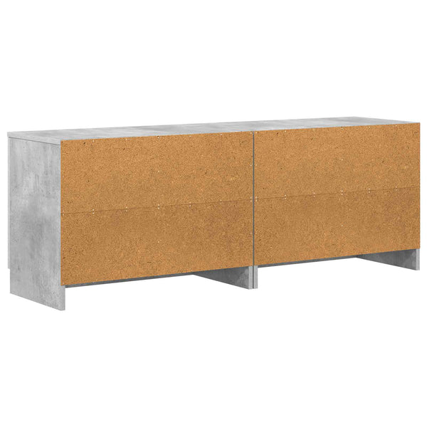Varastokaappi parvisängylle 2 kpl Betoninharmaa 66 x 35 x 48 cm