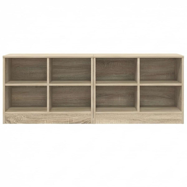 Sängynkaappi 2 kpl Sonoma-tammi 66 x 33 x 48 cm Tekninen puu