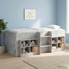 Sängynkaappi 2 kpl Betoninharmaa 66 x 33 x 48 cm Tekninen puu