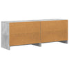 Sängynkaappi 2 kpl Betoninharmaa 66 x 33 x 48 cm Tekninen puu