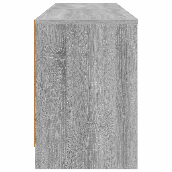 Sängynkaappi 2 kpl Harmaa Sonoma 66 x 33 x 48 cm Tekninen puu