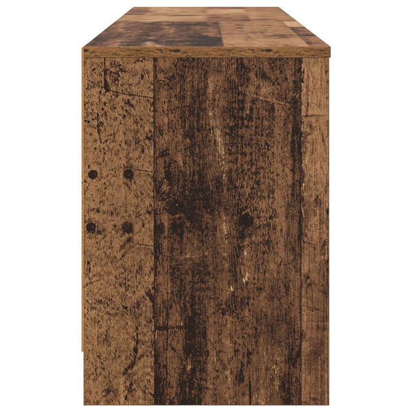 Sängynkaappi 2 kpl Vanha puu 66 x 33 x 48 cm Tekninen puu