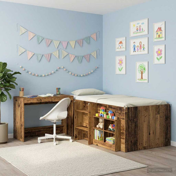 Sänky Pöytä Vanha puu Tekninen puu 100 x 45 x 75 cm