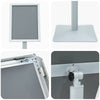Pedestaali juliste teline 32 x 27 x 119 cm Valurauta Hopea