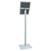 Pedestaali juliste teline 32 x 27 x 119 cm Valurauta Hopea