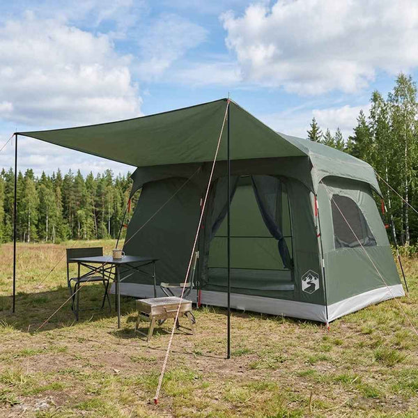 Perhe Teltta 8 hengelle Armivihreä Polyesteri