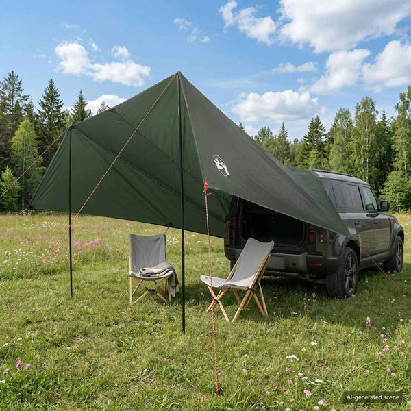 Ajoneuvoaukko Armyn vihreä 500 x 515 x 215 cm