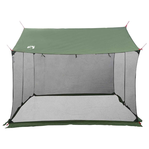 Camping-teltta verkkoseinillä Vihreä 340 x 260 x 220 cm