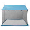 Camping-teltta verkkoseinillä Sininen 270 x 210 x 210 cm