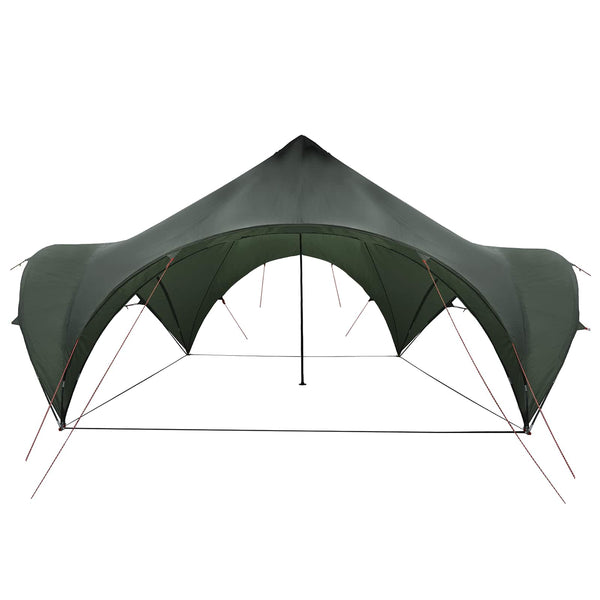 Juhlateltta Armyn vihreä 500 x 500 x 350 cm Polyesteri ja teräs