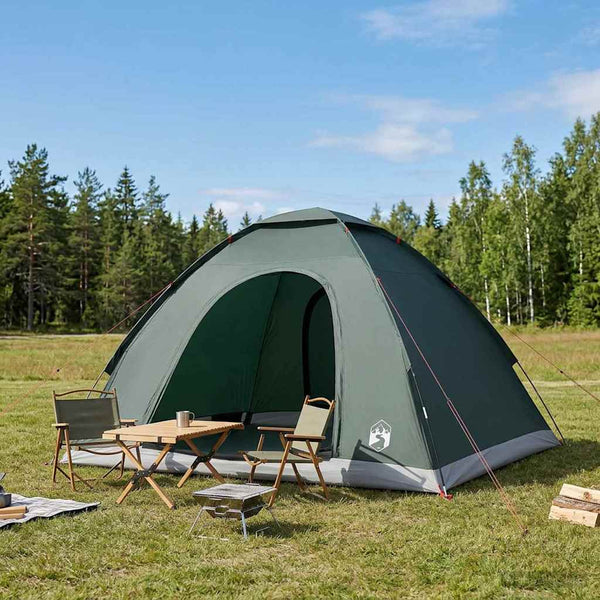 Leirintäteltat 4 hengelle Armivihreä