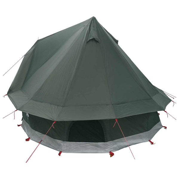 Tipi-teltta 4 hengelle Armivihreä Polyesteri ja teräs