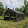 Perhe Teltta Ruskea harmaa 450 x 400 x 265 cm