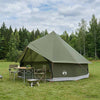 Tipi-teltta 6 hengelle Armivihreä Polyesteri ja teräs