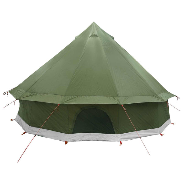 Tipi-teltta 6 hengelle Armivihreä Polyesteri ja teräs