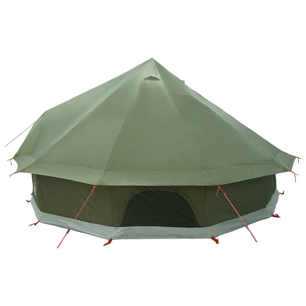 Tipi-teltta 10 hengelle Armivihreä Polyesteri ja teräs
