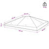 Gazebo-kansio 300 x 400 cm Sininen