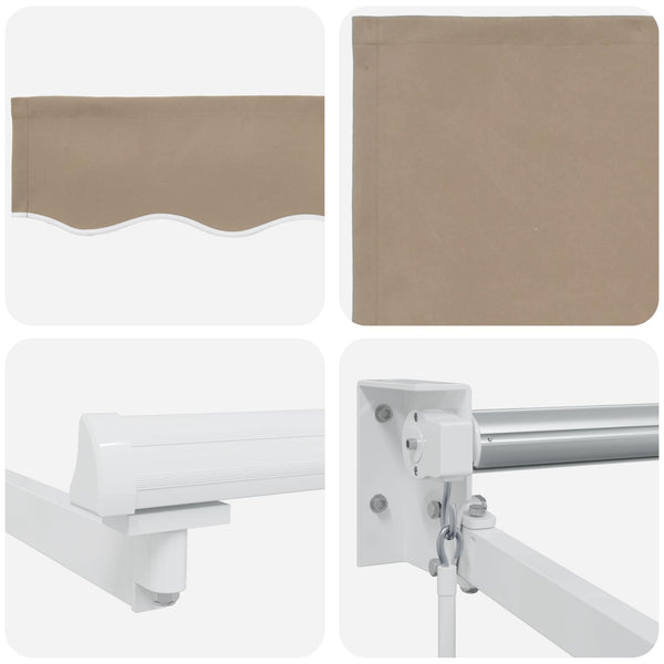 Vedettävä markiisi Beige 3,5 x 2 m