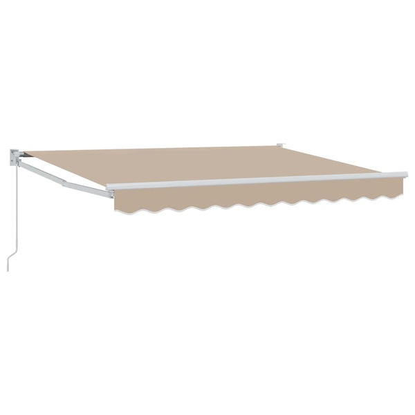 Vedettävä markiisi Beige 3,5 x 2 m