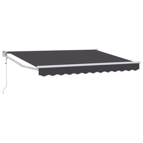 Electric Awning 2,5 x 2 m Antrasiitti 100% Polyester